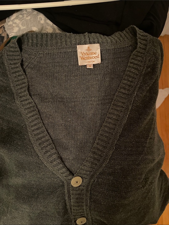 Vivienne Westwood Other - Vivienne Westwood Men's Charcoal Gray V-Neck Cardigan
